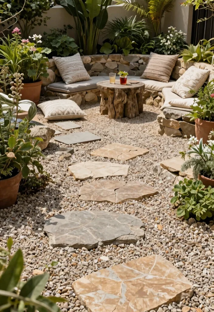 12 Outdoor Patio Flooring Ideas for Style and Durability 48 12 Outdoor Patio Flooring Ideas for Style and Durability 8. Gravel and Stone Mix 0