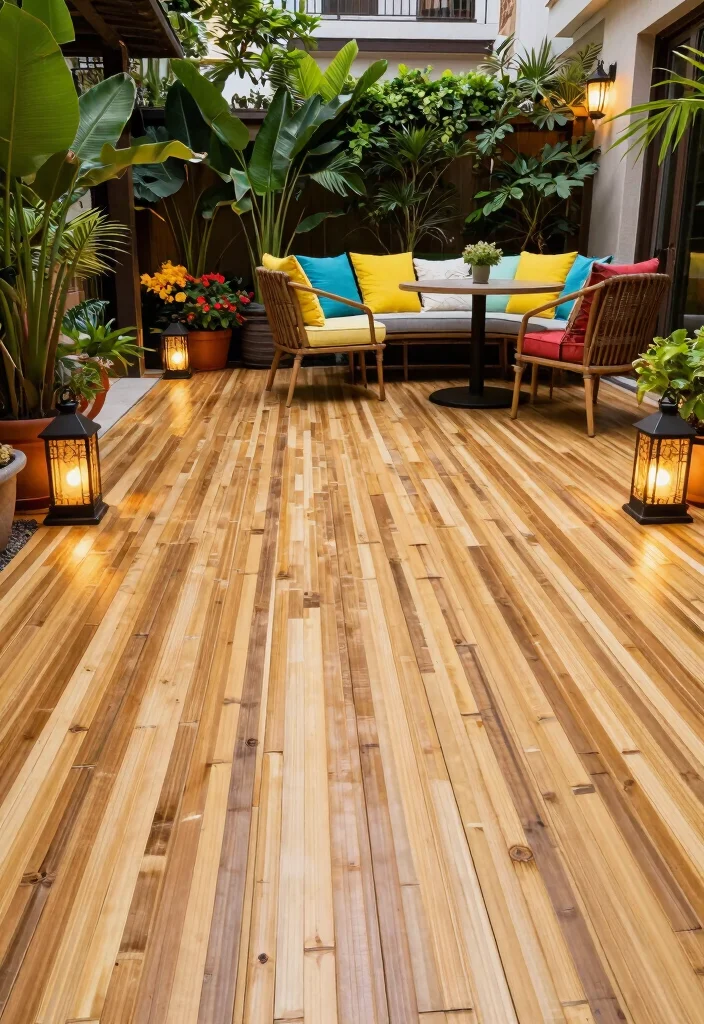 12 Outdoor Patio Flooring Ideas for Style and Durability 49 12 Outdoor Patio Flooring Ideas for Style and Durability 9. Bamboo Flooring 0