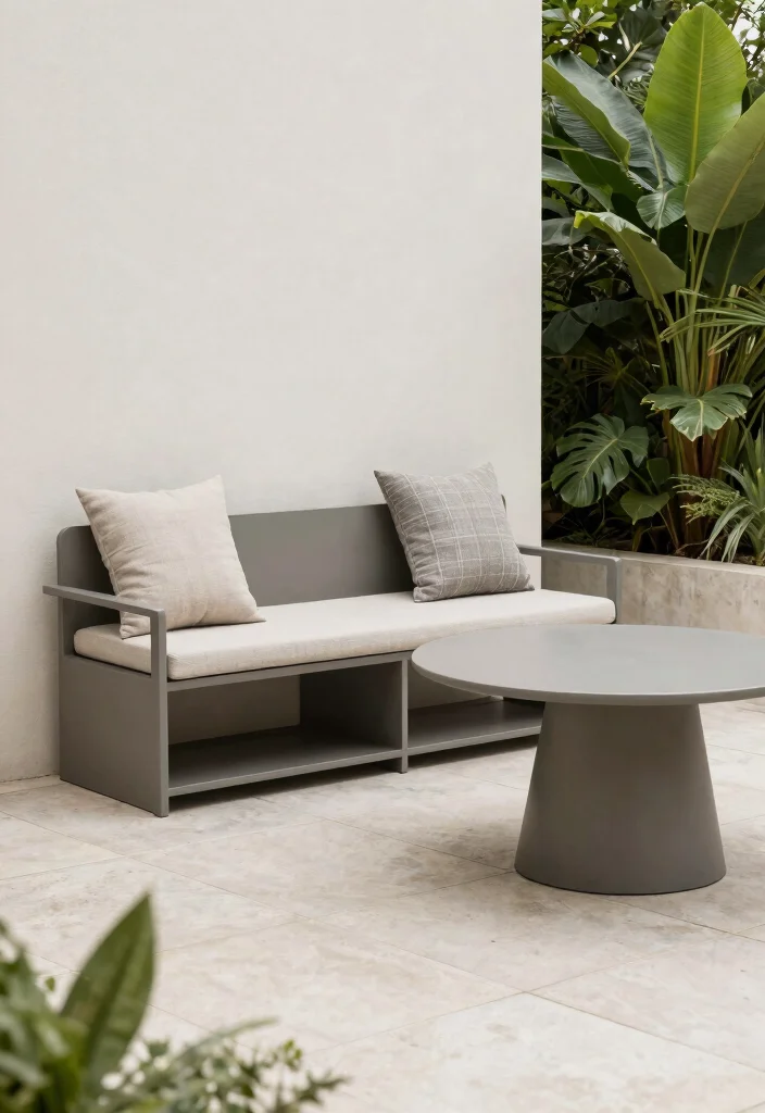 12 Outdoor Paver Patio Ideas for Clean Modern Lines 6. Multi Functional Furniture 0