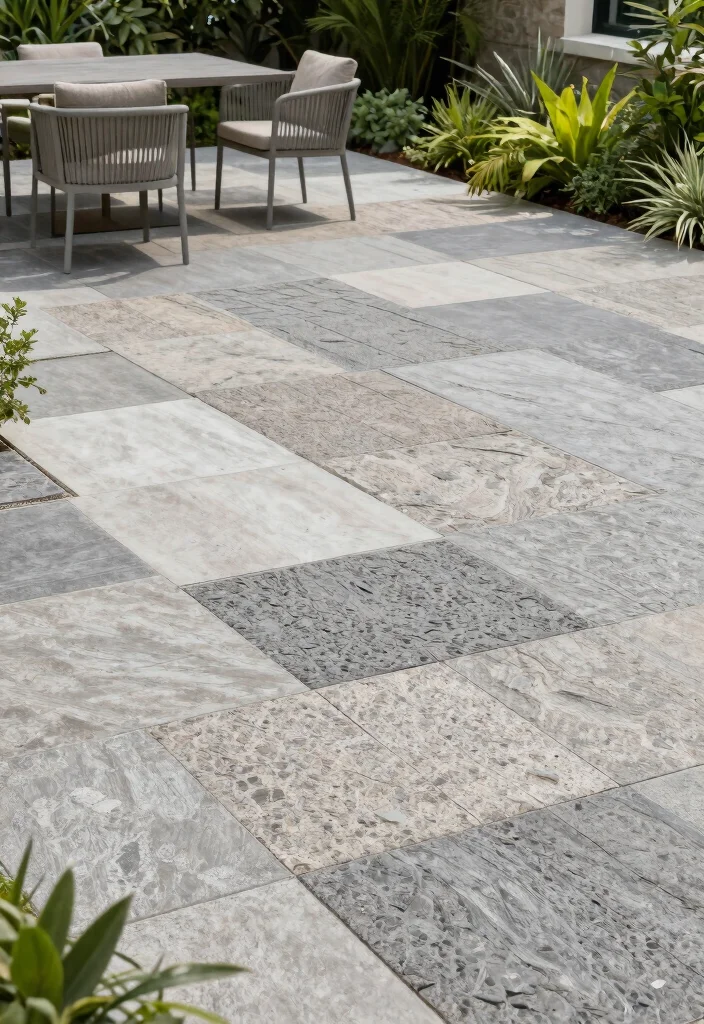 12 Outdoor Paver Patio Ideas for Clean Modern Lines 9. Textured Paver Designs 0