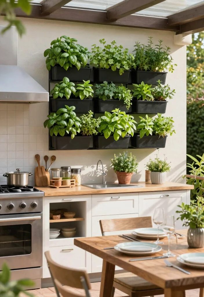 12 Outdoor Planter Box Ideas for Backyards and Patios 10. Vertical Herb Gardens 0