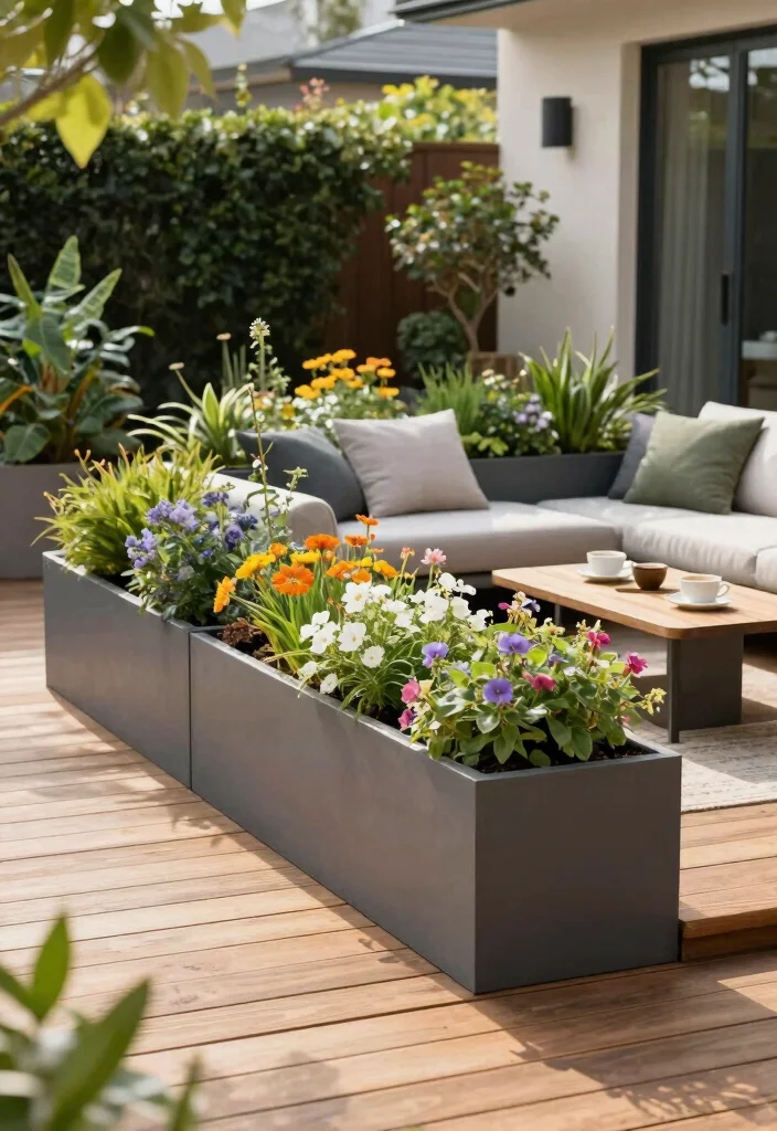 12 Outdoor Planter Box Ideas for Backyards and Patios 12. Integrated Planter Boxes 0