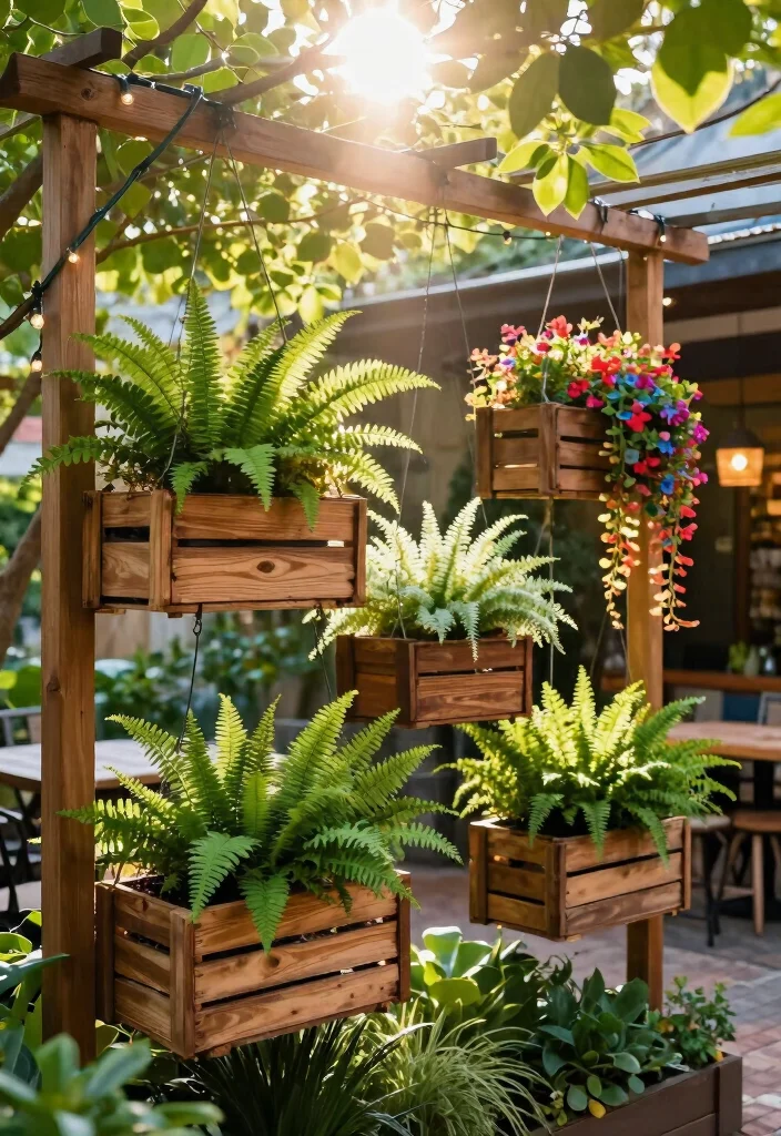 12 Outdoor Planter Box Ideas for Backyards and Patios 3. Hanging Planter Boxes 0