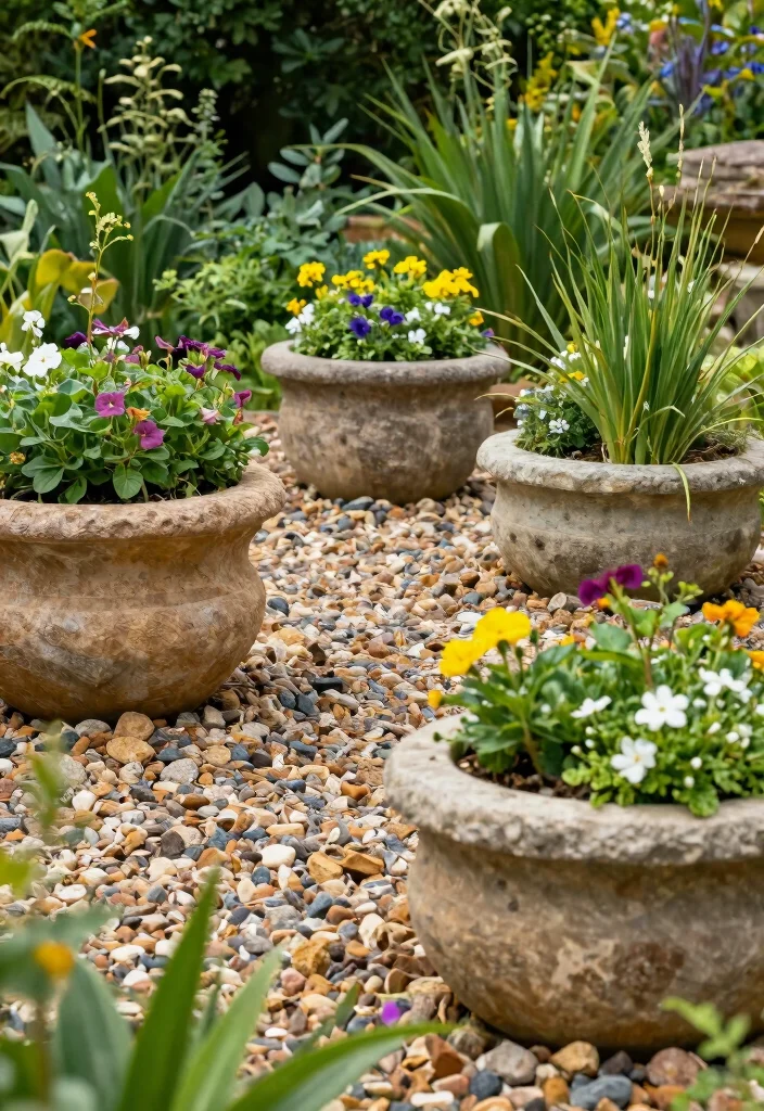 12 Outdoor Planter Ideas for Patios and Yards 8. Earthy Stone Planters 0