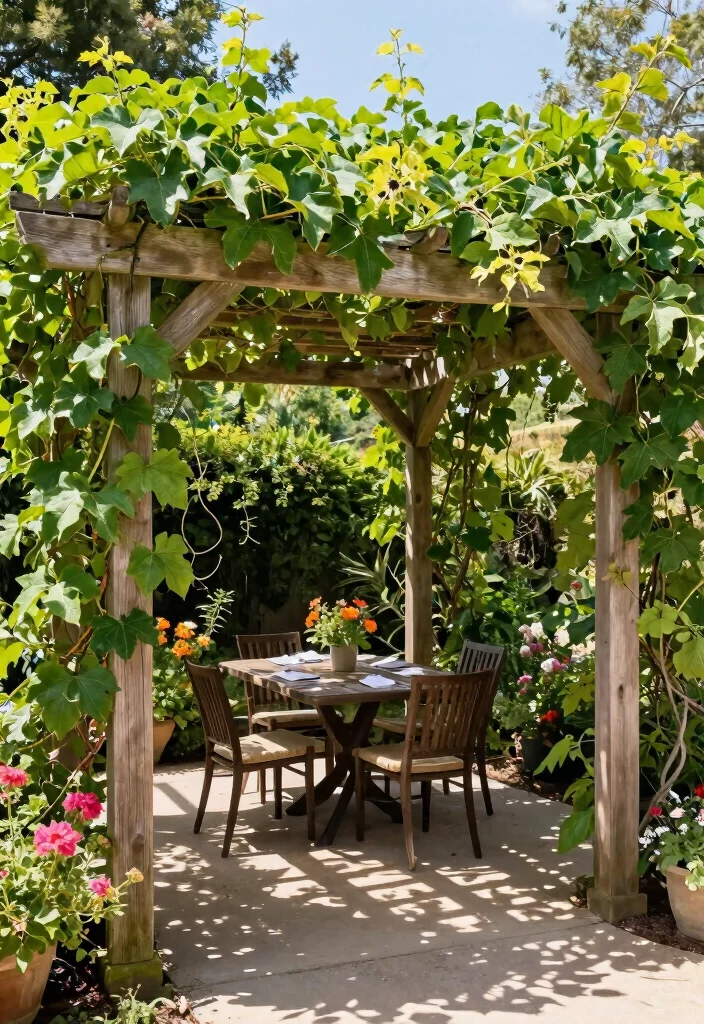 12 Passion Fruit Trellis Garden Ideas for Strong Vines 6. Pergola with Passion Fruit Vines 0