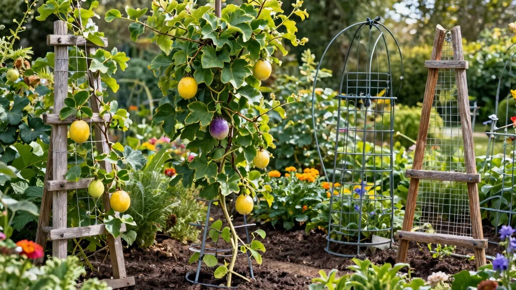 12 Passion Fruit Trellis Garden Ideas for Strong Vines