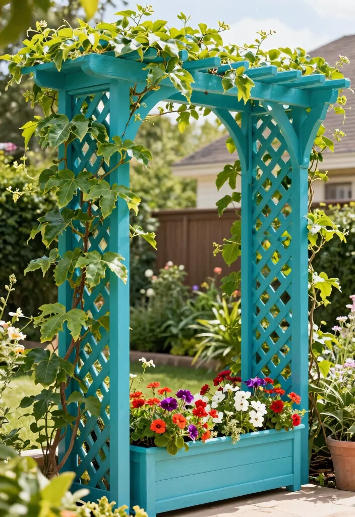 12 Passionfruit Vine Trellis Ideas for Backyard Gardens 2. Lattice Panels 0
