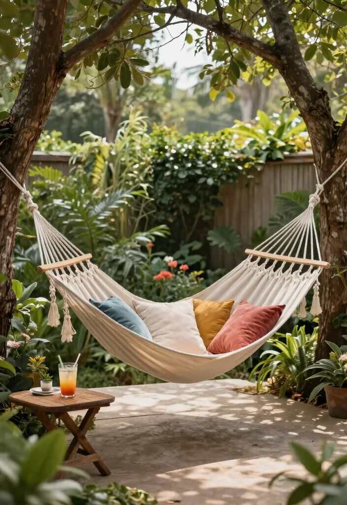 12 Patio Furniture Ideas for Comfortable Seating Layouts 6. Hammocks as Seating Options 0