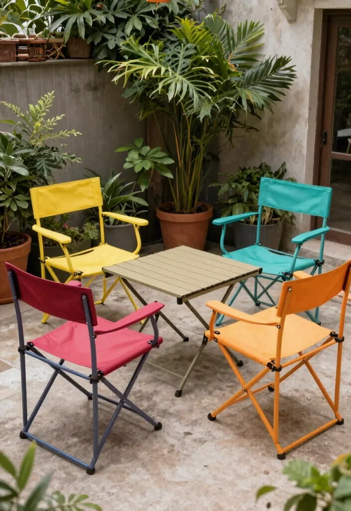12 Patio Furniture Ideas for Comfortable Seating Layouts 8. Foldable Eco Friendly Chairs 0