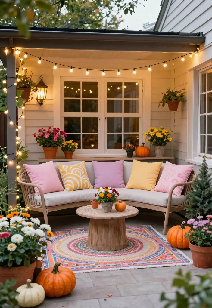 12 Patio Layout Ideas for Furniture Arrangement 62 12 Patio Layout Ideas for Furniture Arrangement 12. Seasonal Flair 0