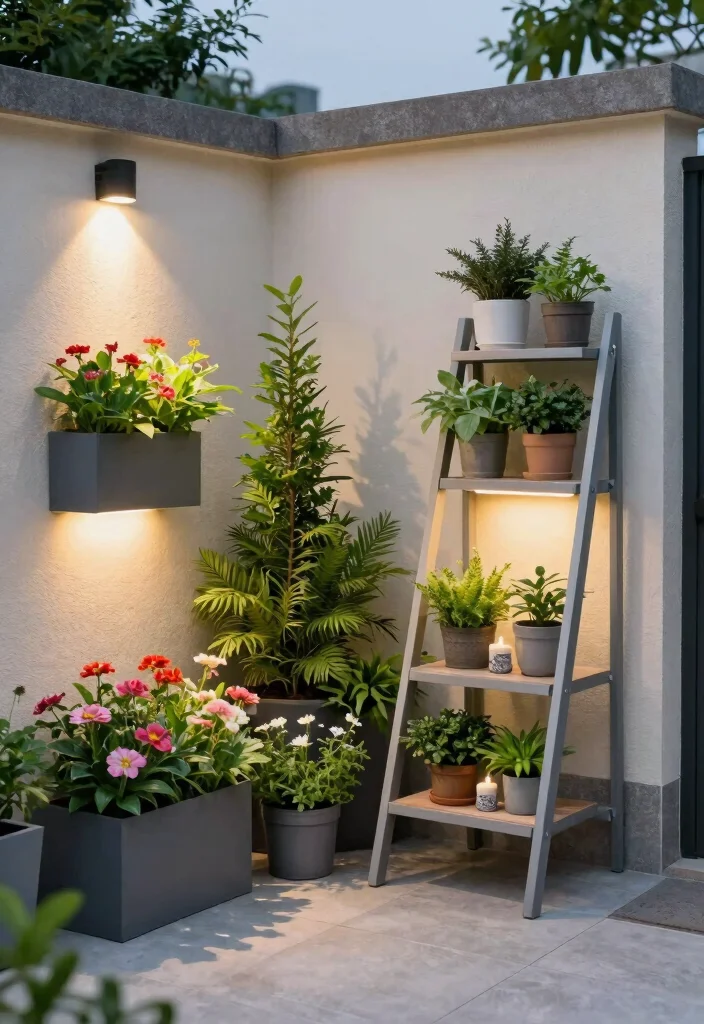 12 Patio Layout Ideas for Furniture Arrangement 26 12 Patio Layout Ideas for Furniture Arrangement 6. Vertical Space Utilization 0