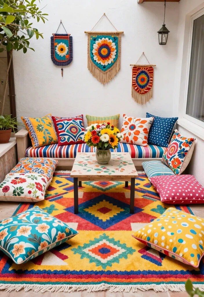 12 Patio Layout Ideas for Furniture Arrangement 27 12 Patio Layout Ideas for Furniture Arrangement 7. Playful Patterns 0