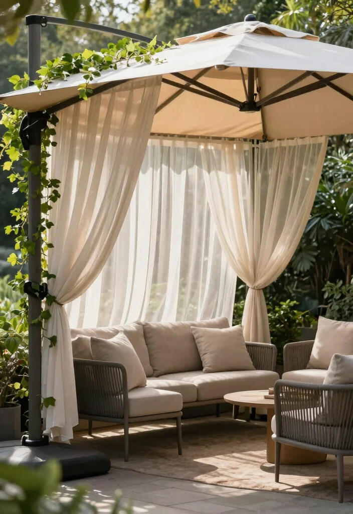 12 Patio Layout Ideas for Smart Furniture Arrangement 10. Shade Solutions for Comfort 0