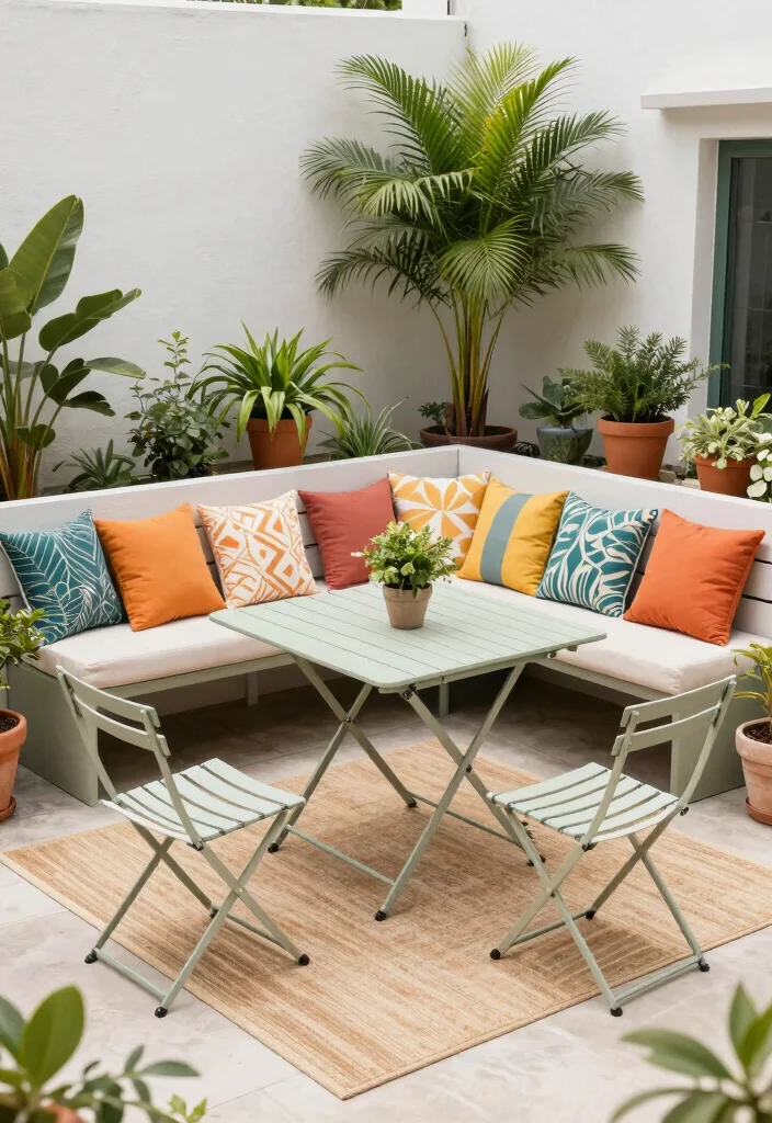 12 Patio Layout Ideas for Smart Furniture Arrangement 2. Multi Functional Furniture Wonders 0
