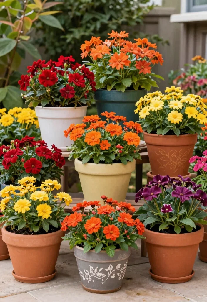 12 Patio Planter Ideas Using Decorative Plant Pots 12. Seasonal Pot Swaps 0