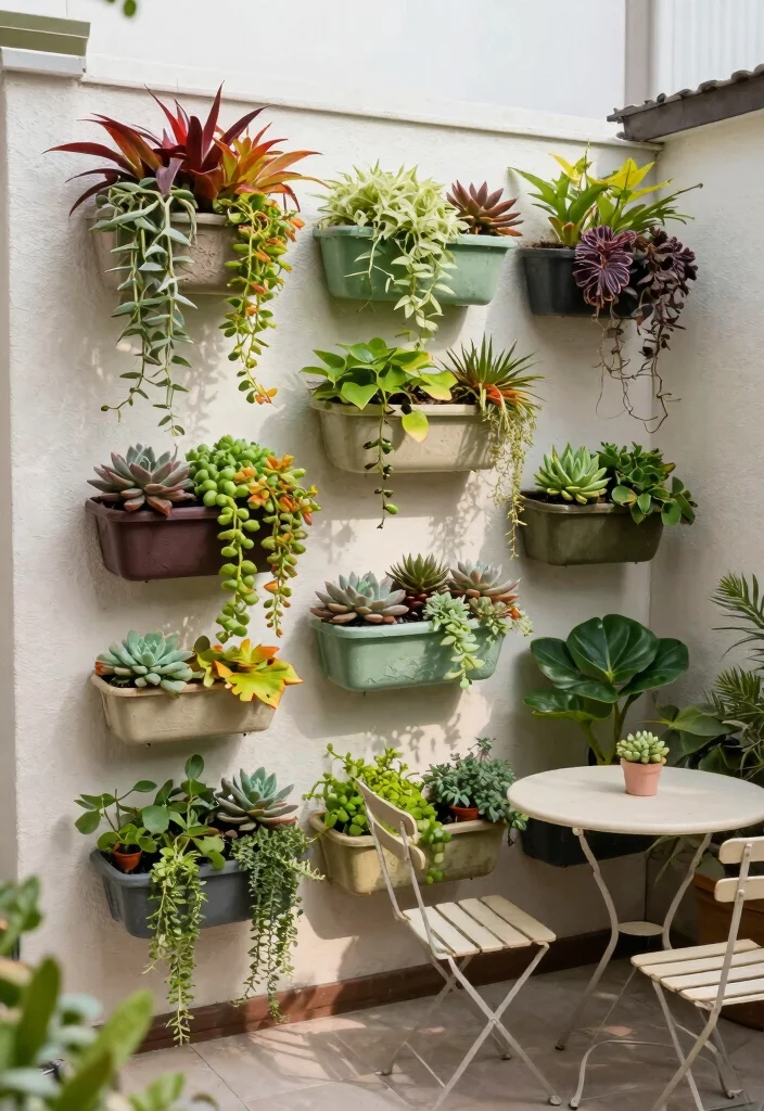 12 Patio Planter Ideas to Add Color and Style Outdoors 10. Small Scale Vertical Gardens for Compact Spaces 0