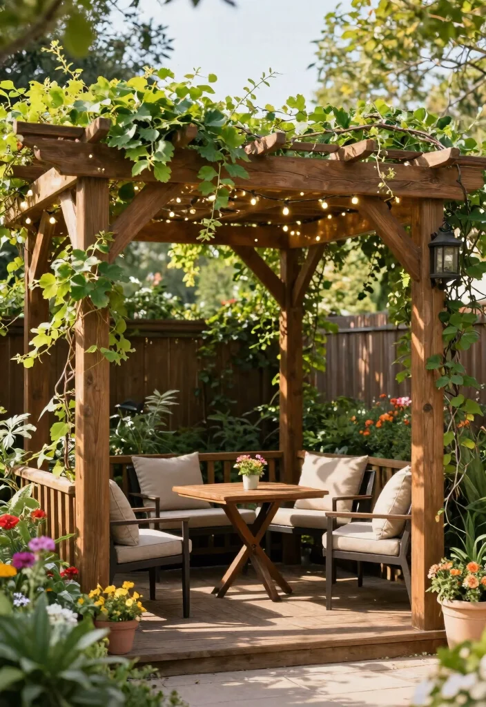12 Patio Roof Extension Ideas to Expand Covered Space 1. Classic Wooden Pergola 0