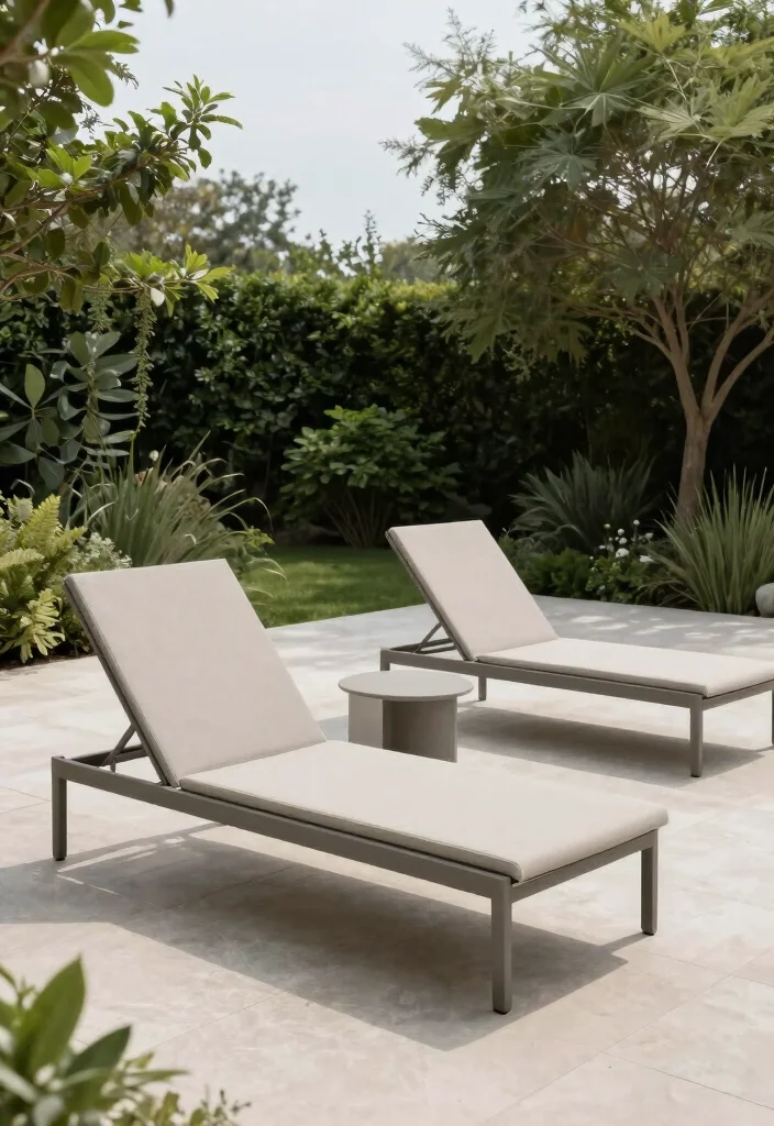 12 Patio Seating Ideas for Comfort and Flow 12. Minimalist Lounge Chairs 0