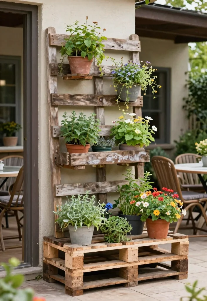 12 Patio Trellis Ideas to Add Shade and Privacy Outdoors 6. Vertical Pallet Trellis 0