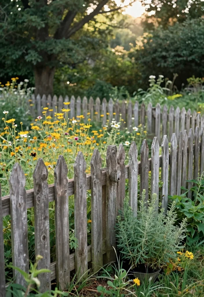 12 Picket Fence Ideas for Timeless Curb Appeal 6. Vintage Split Rail Picket Fence 0