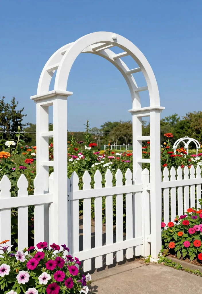 12 Picket Fence Ideas for Timeless Curb Appeal 9. Picket Fence with Arches 0