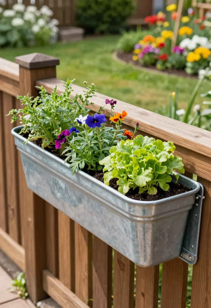 12 Planter Box Ideas for Outdoor Use 5. Gutter Garden Planters 0