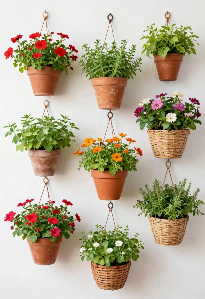 12 Planter Pot Ideas for Versatile Outdoor Styling 1 12 Planter Pot Ideas for Versatile Outdoor Styling 1. Hanging Vertical Planters 0