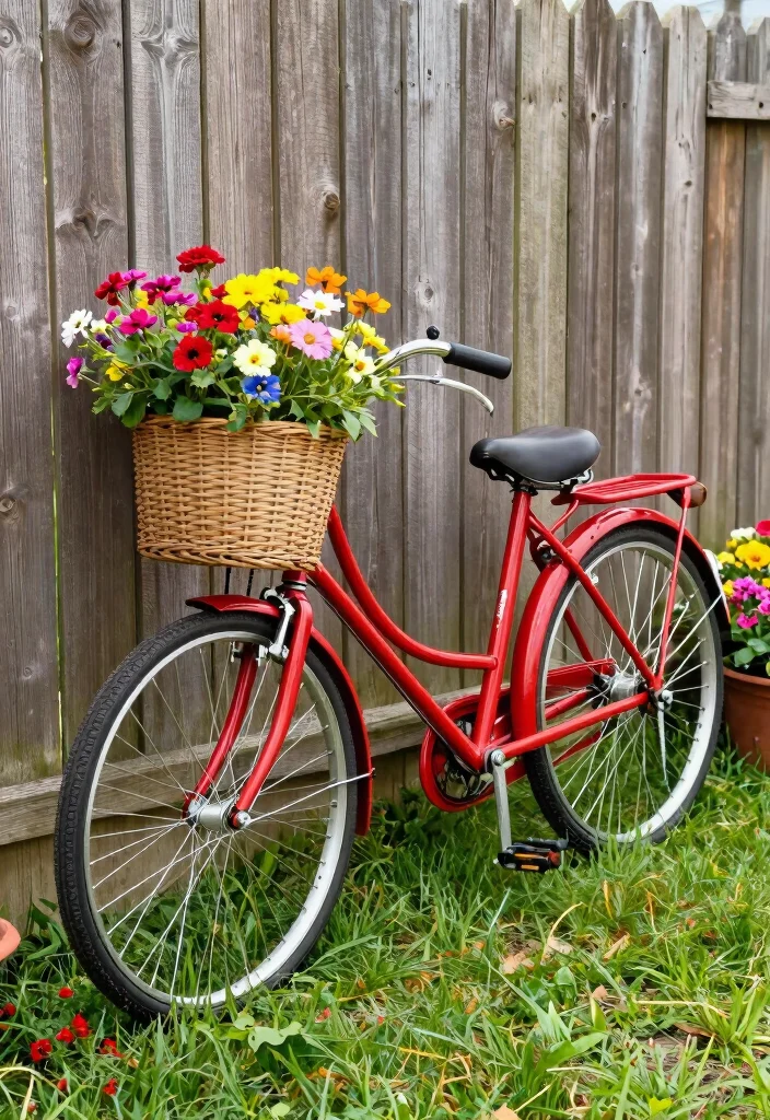12 Planter Pot Ideas for Versatile Outdoor Styling 13 12 Planter Pot Ideas for Versatile Outdoor Styling 3. Repurposed Bicycle Planters 0