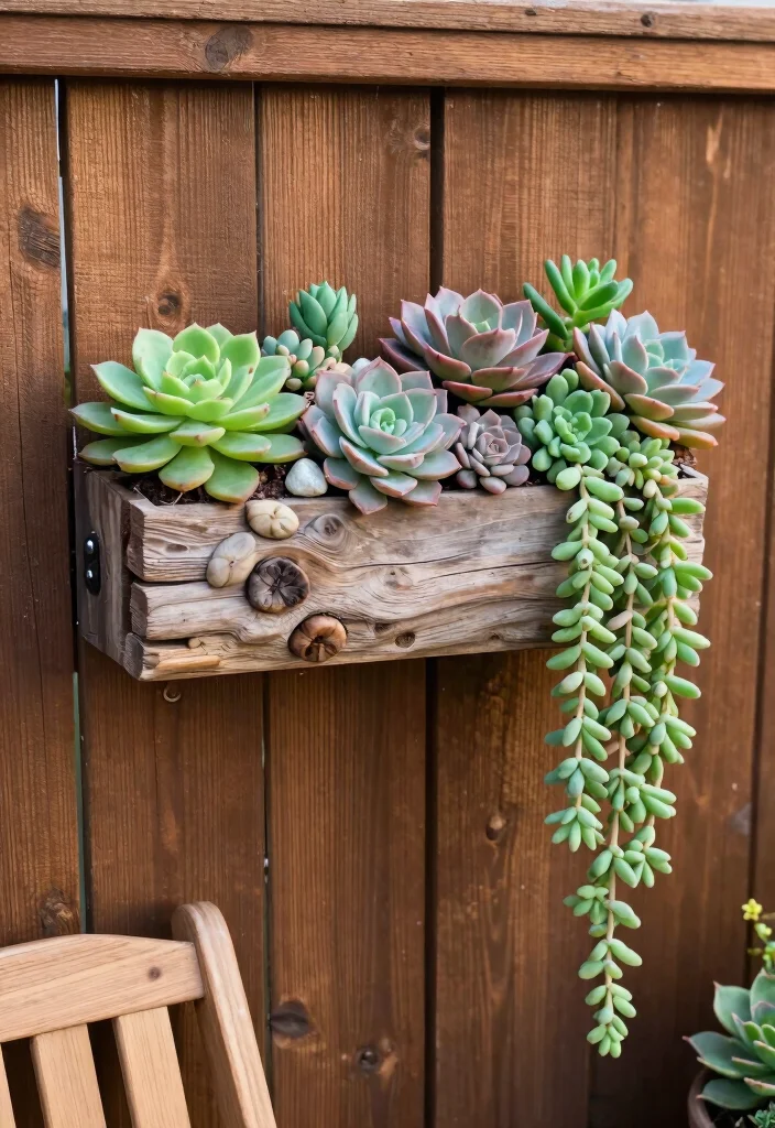 12 Porch Planter Ideas for Welcoming Entryways 8. Succulent Wall Planters 0