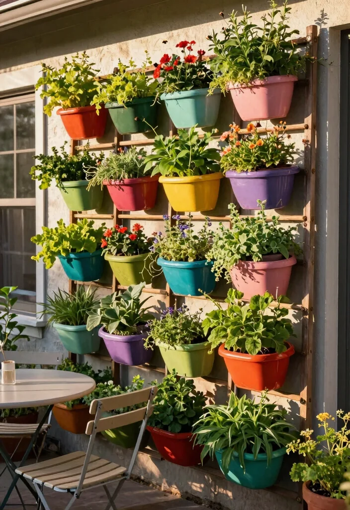 12 Porch Trellis Ideas for Shade and Privacy at Entryways 4. Vertical Garden with Wall Planters 0