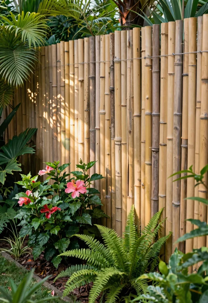 12 Privacy Fence Ideas on a Budget That Actually Work 12 12 Privacy Fence Ideas on a Budget That Actually Work 2. Bamboo Privacy Fencing 0