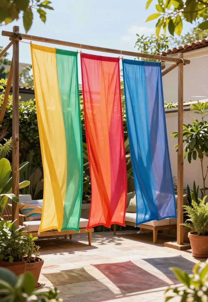 12 Privacy Fence Ideas on a Budget That Actually Work 15 12 Privacy Fence Ideas on a Budget That Actually Work 5. Fabric Privacy Screens 0