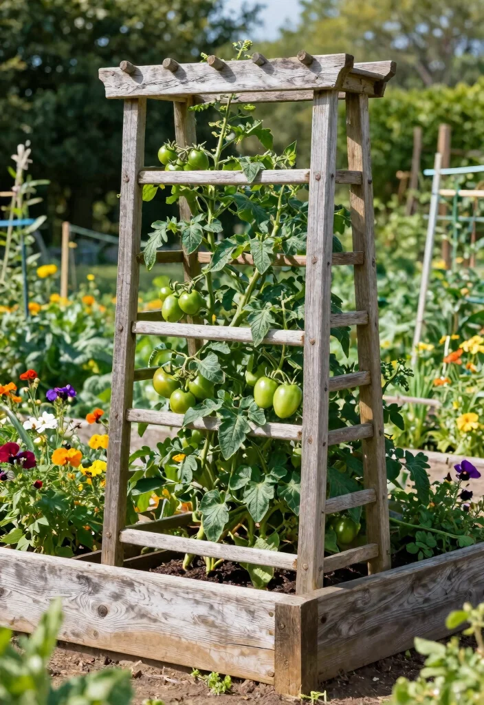 12 Raised Bed Trellis Ideas for Compact Vegetable Gardens 1. Classic Wooden Trellis 0
