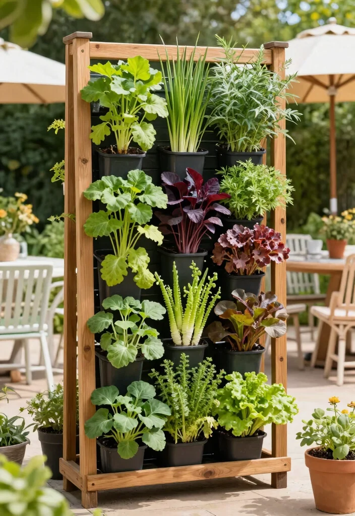 12 Raised Bed Trellis Ideas for Compact Vegetable Gardens 11. Vertical Plant Wall 0