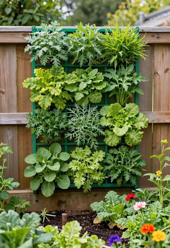 12 Raised Bed Trellis Ideas for Compact Vegetable Gardens 12. Green Wall Trellis 0