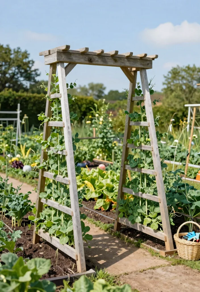 12 Raised Bed Trellis Ideas for Compact Vegetable Gardens 2. A Frame Trellis 0