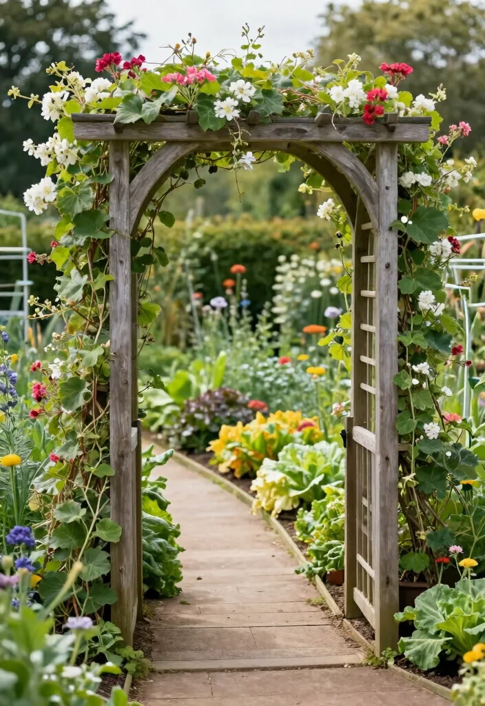 12 Raised Bed Trellis Ideas for Compact Vegetable Gardens 8. Archway Trellis 0