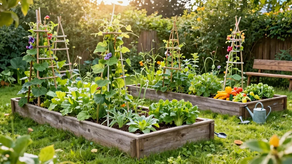 12 Raised Bed Trellis Ideas for Compact Vegetable Gardens