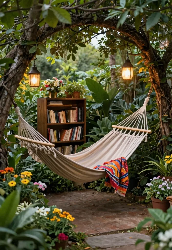 12 Relaxing Backyard Ideas for Calm and Comfortable Spaces 3. Design a Reading Nook 0
