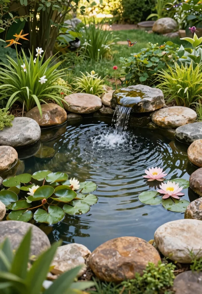 12 Relaxing Backyard Ideas for Calm and Comfortable Spaces 4. Incorporate Soothing Water Features 0