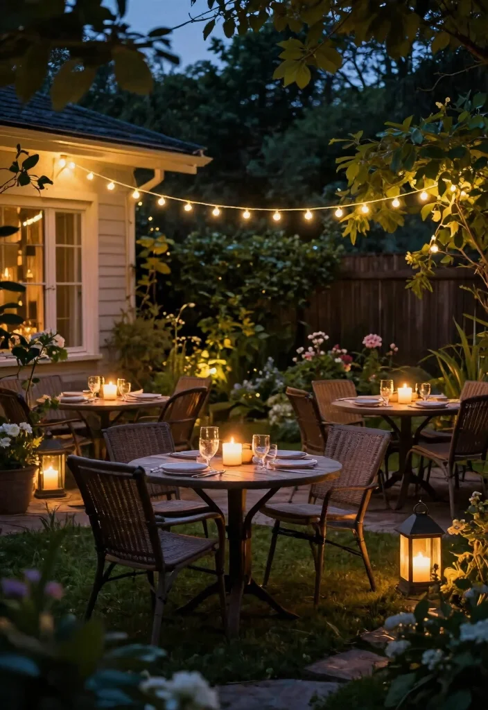 12 Relaxing Backyard Ideas for Calm and Comfortable Spaces 8. Utilize Soft Lighting 0
