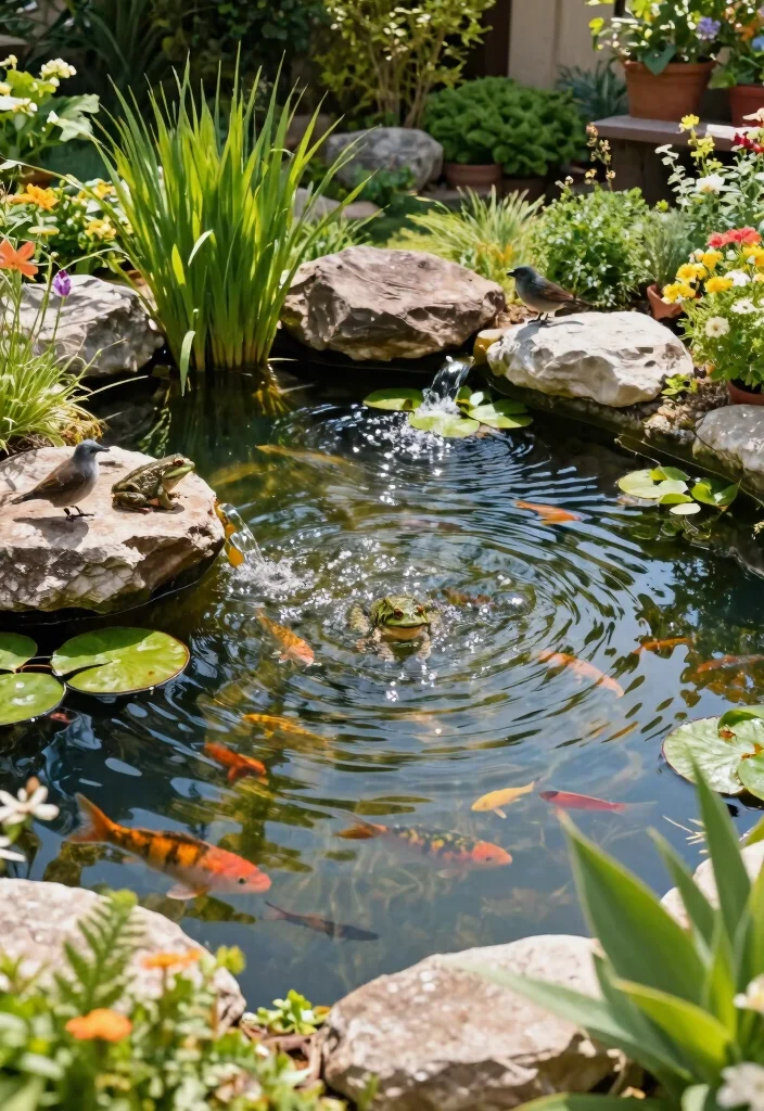 12 Simple Backyard Ideas That Are Easy to Build and Maintain 12. Sustainable Water Feature 0