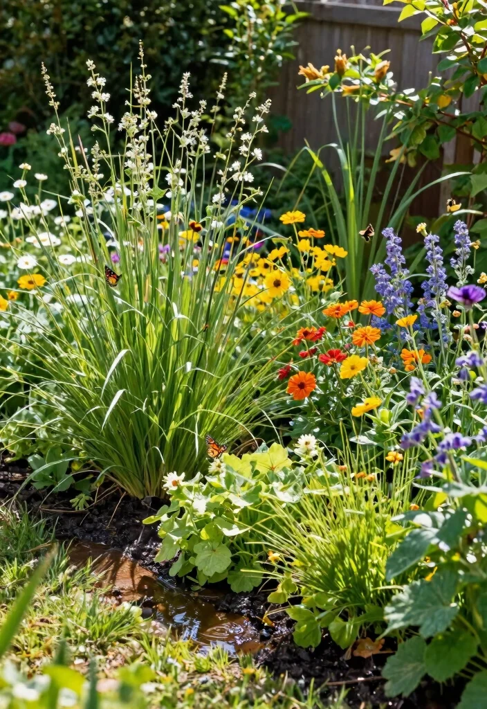 12 Simple Backyard Ideas That Are Easy to Build and Maintain 7. Rain Garden 0