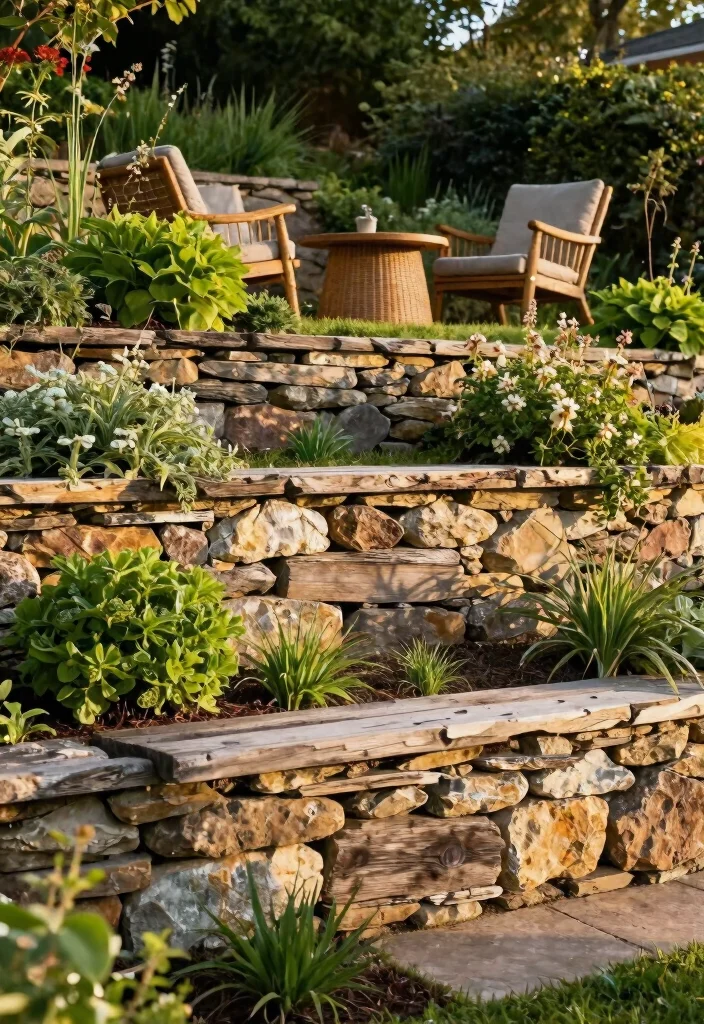 12 Sloped Backyard Ideas on a Budget That Work 2. Build a Retaining Wall 0