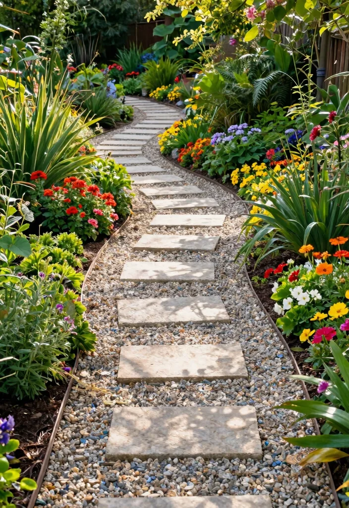 12 Sloped Backyard Ideas on a Budget That Work 3. Incorporate Pathways 0