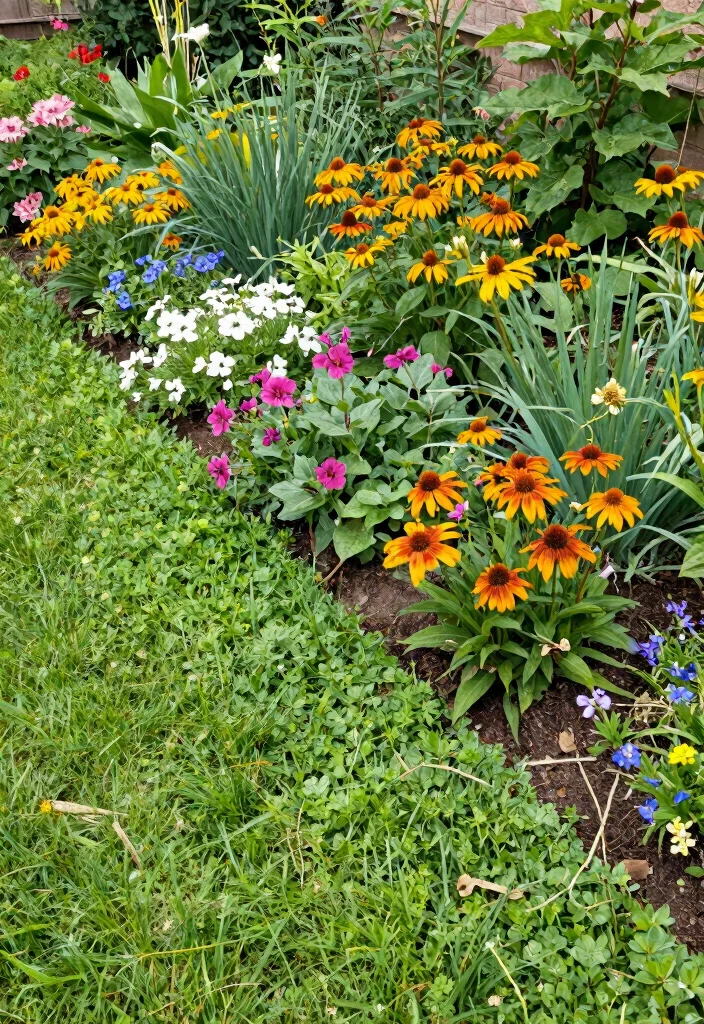 12 Sloped Backyard Ideas on a Budget That Work 8. Use Budget Friendly Plants 0