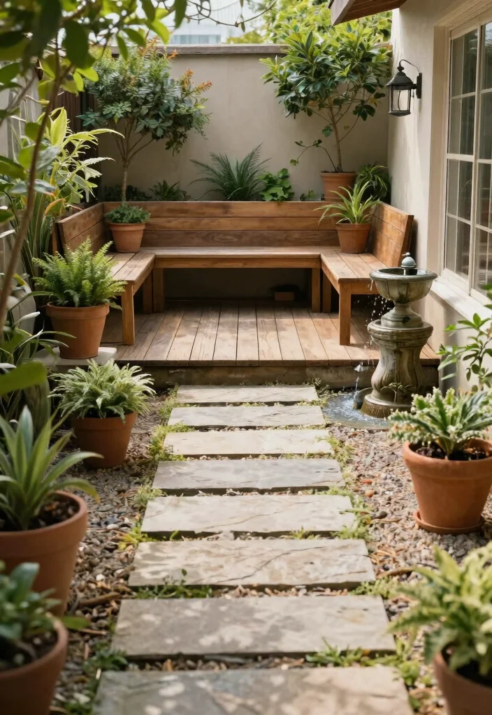 12 Small Outdoor Patio Ideas That Feel Open and Airy 7. Use of Natural Elements 0