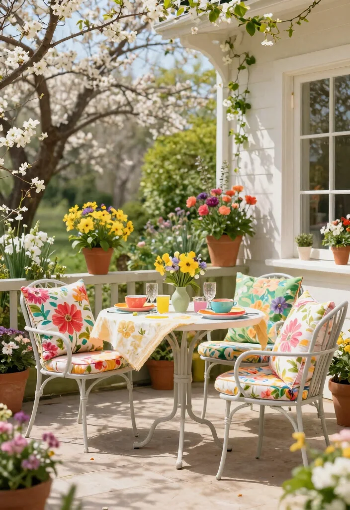 12 Small Outdoor Patio Ideas That Feel Open and Airy 8. Seasonal Decor 0