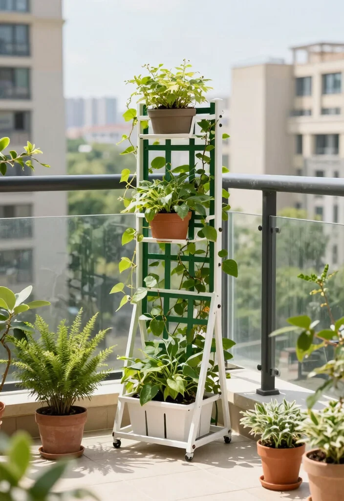 12 Small Trellis Ideas for Tight Garden Spaces 10. Portable Trellis 0