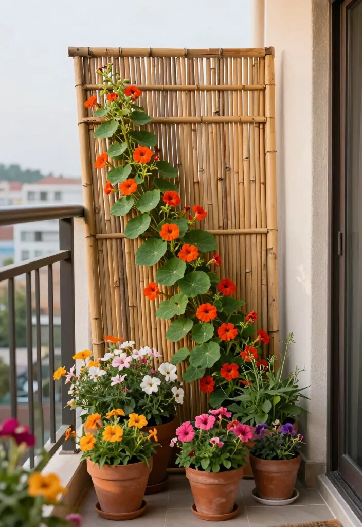 12 Small Trellis Ideas for Tight Garden Spaces 3. Bamboo Trellis 0